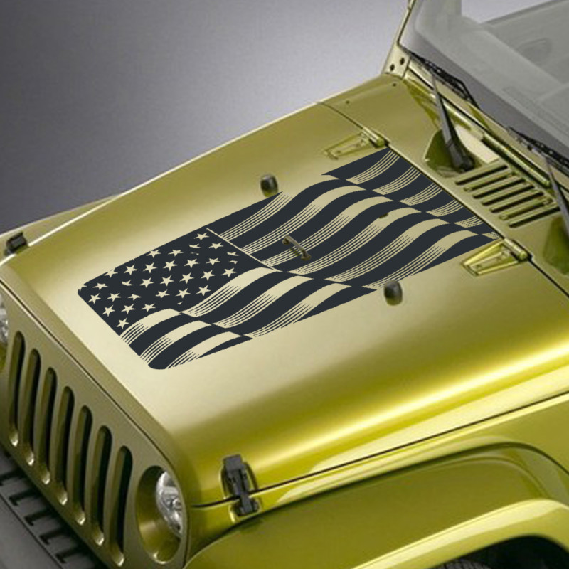 Jeep Blackout Hood Decals - Made In the USA 
