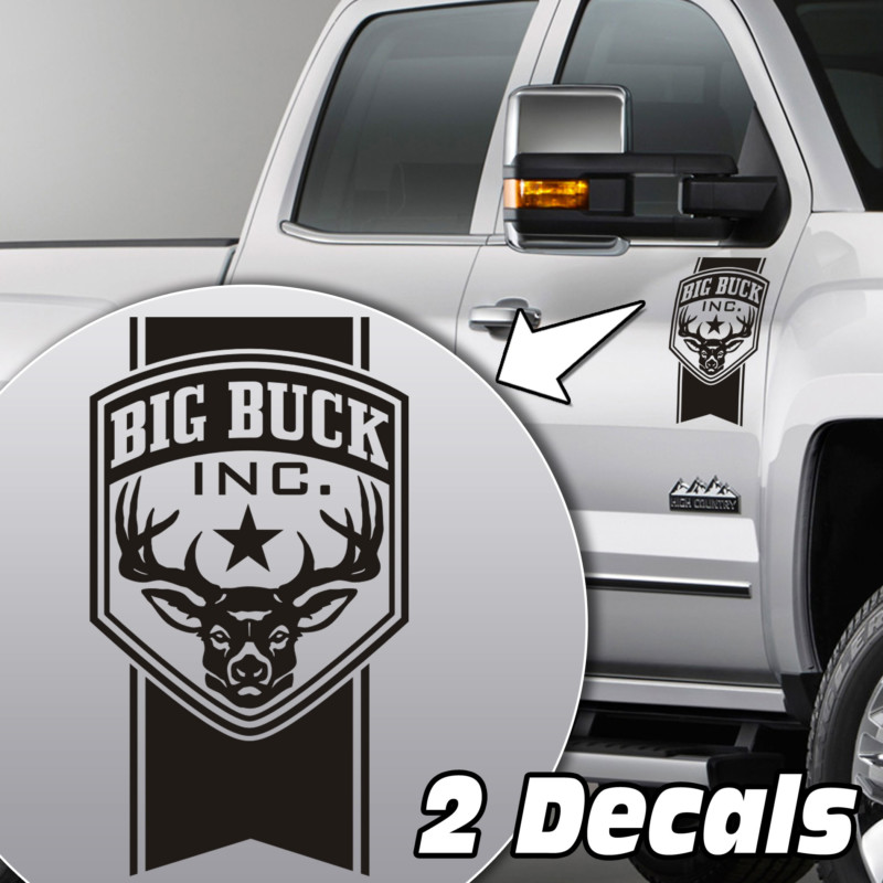deer truck door/fender decal sticker kit