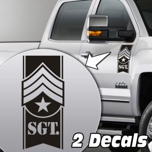 sergeant badge truck door/fender decal sticker kit