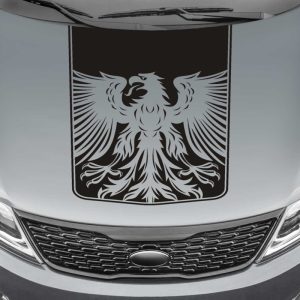 tribal eagle blackout truck hood decal sticker