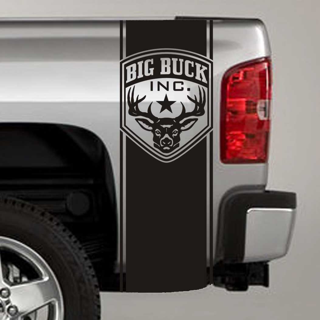 big buck badge truck bed stripe decal sticker