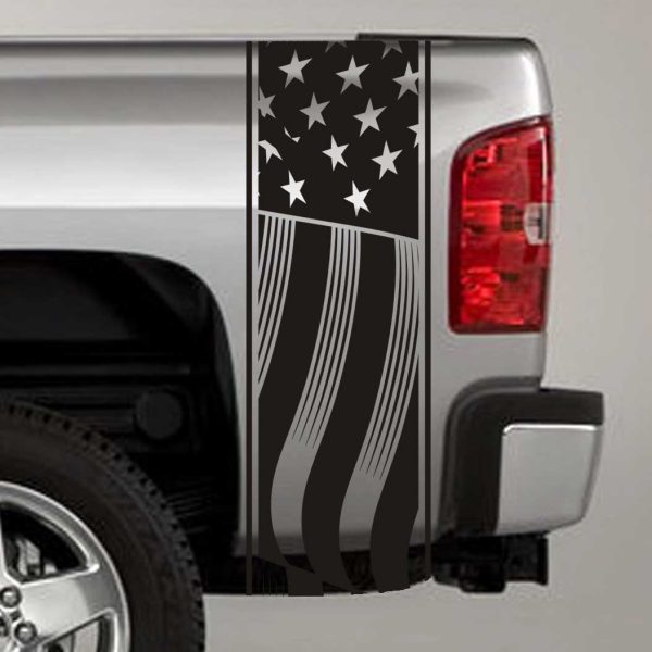 american flag truck bed stripe decal sticker