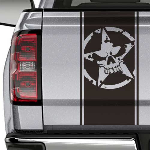 army star truck tailgate decal sticker
