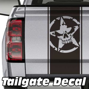 army star truck tailgate decal sticker