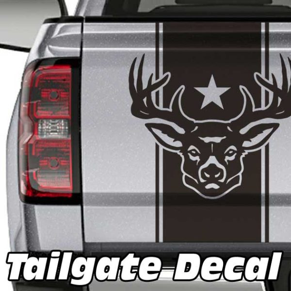 deer star truck tailgate decal sticker