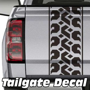tire tread truck tailgate decal sticker