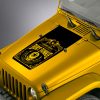 Dirt Junkie Whiskey Label Blackout Hood Decal Sticker - Fits Jeep Wrangler - Gloss Black
